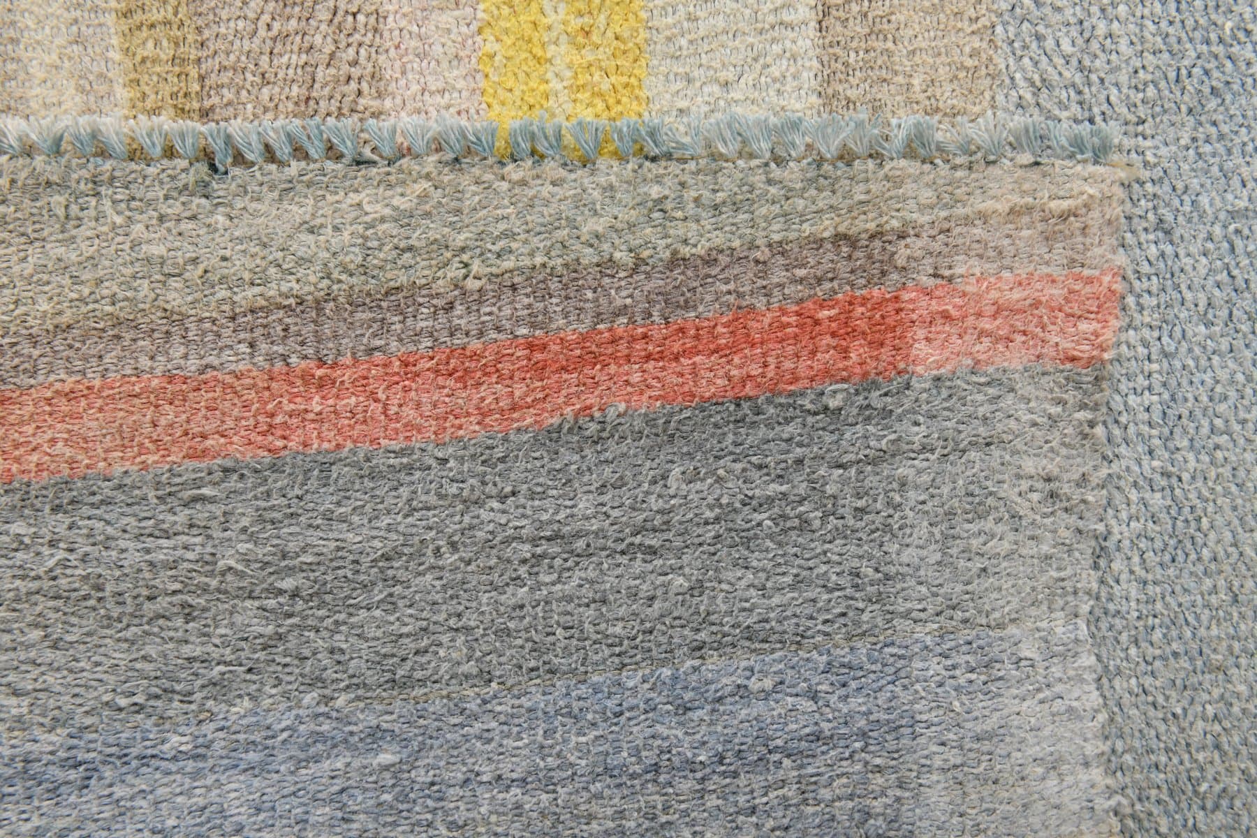 Kilim 344x308 cm, blond, hemp, 1970s - 216977