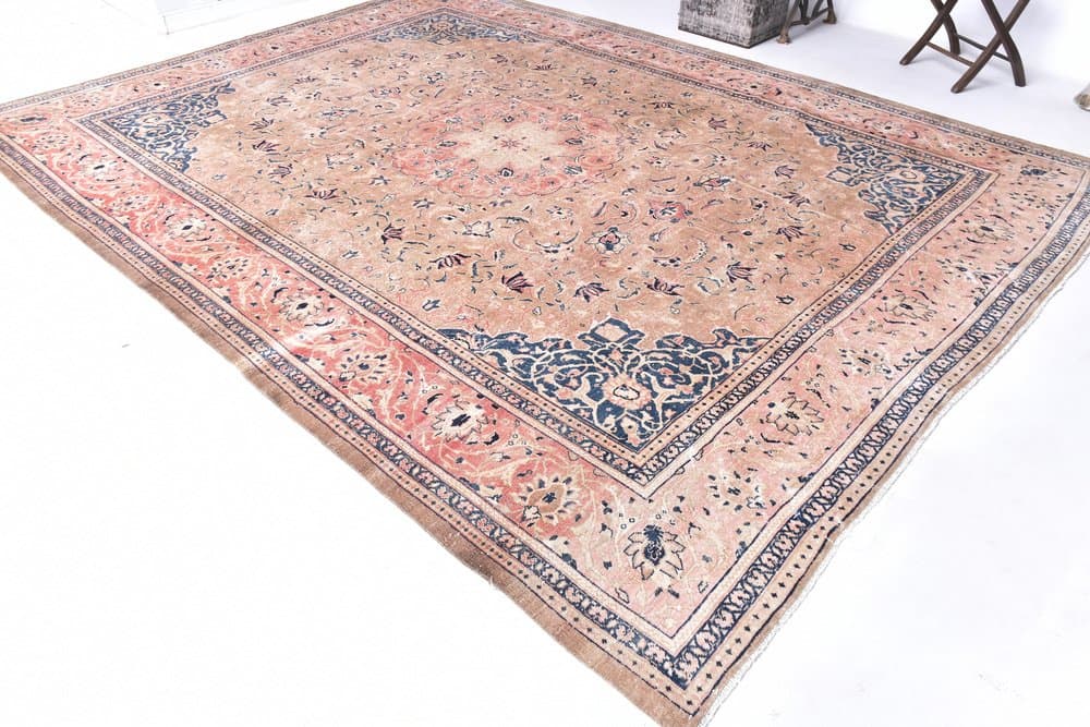 Rug 397x300 cm, brown, wool, Turkey, 1960s - 216921