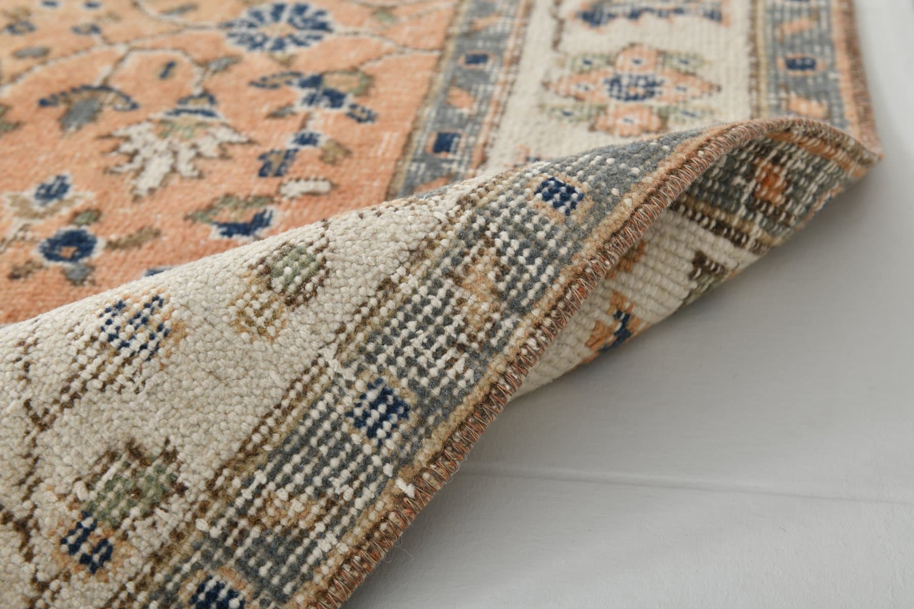 Dywan 231x157 cm, beżowy, wełna, Turcja, lata 70. - 216898