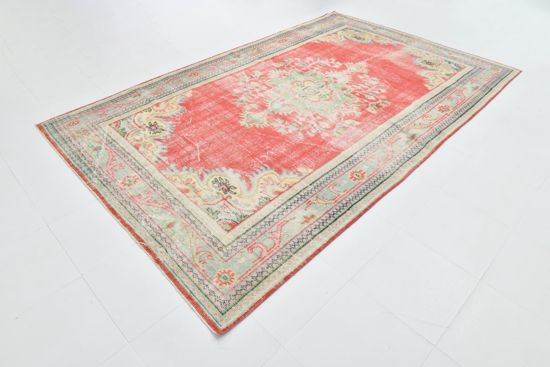 Rug 320x201 cm, red, wool, 1970s - 216850