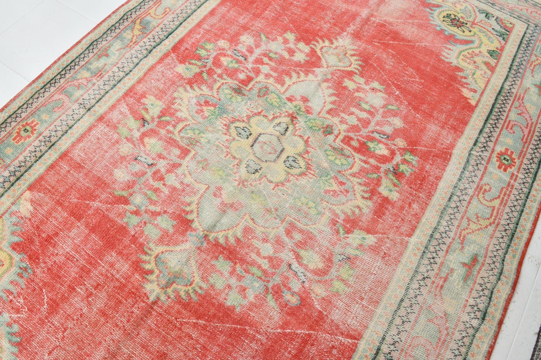 Rug 320x201 cm, red, wool, 1970s - 216854