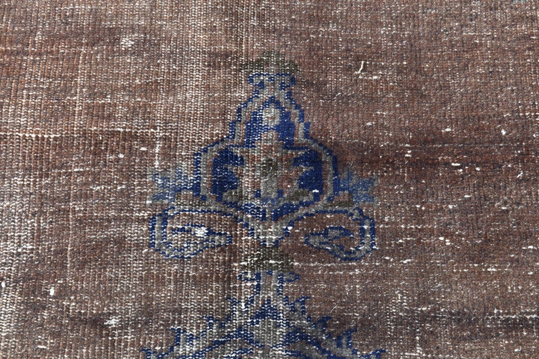 Rug 320x218 cm, Silver, Navy Blue, Wool, 1970s - 216840