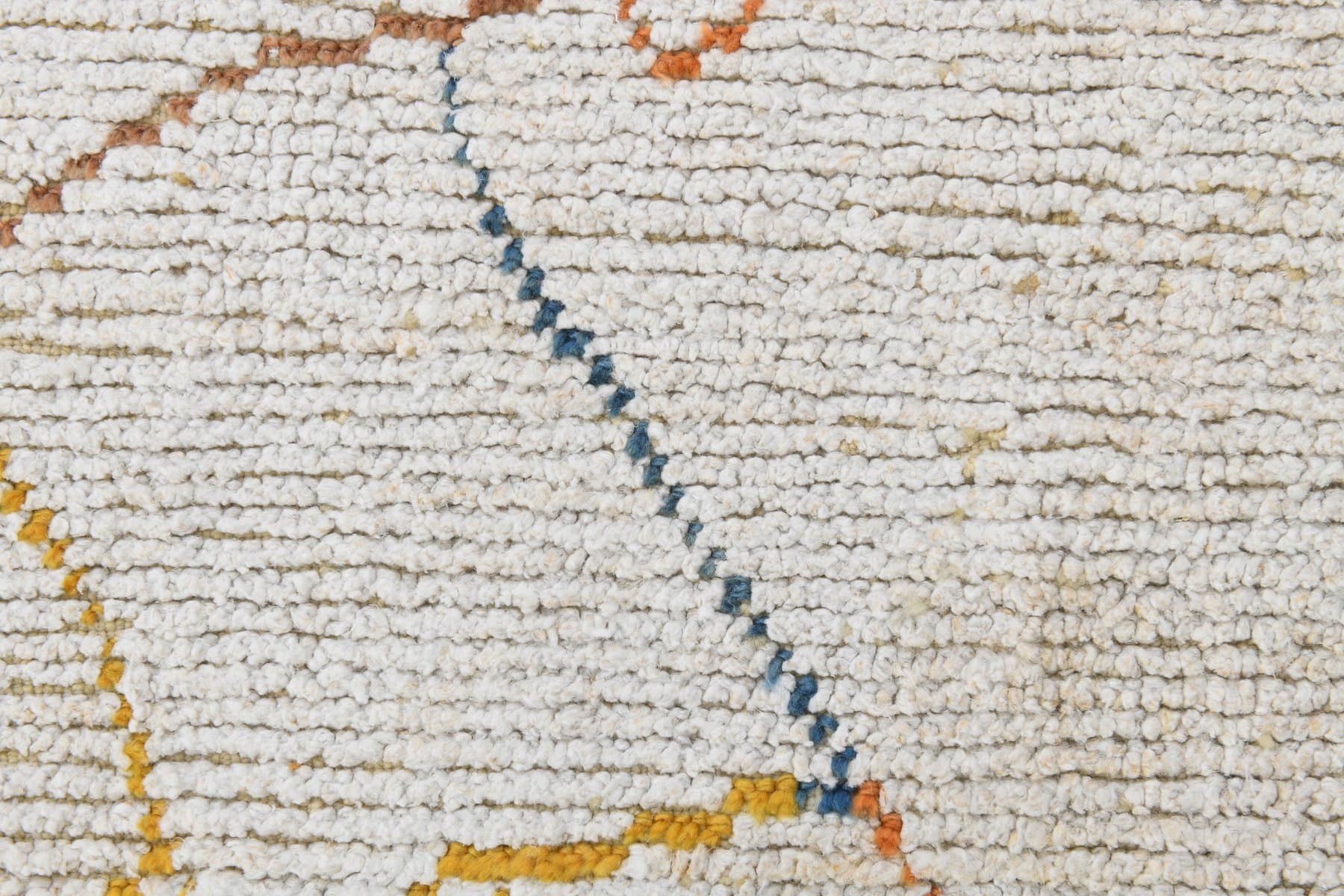 Chodnik 72x260 cm, biały, konopie, lata 80. - 216731