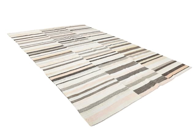 Rug 228x353 cm, beige, hemp, 1970s - DIMENSION