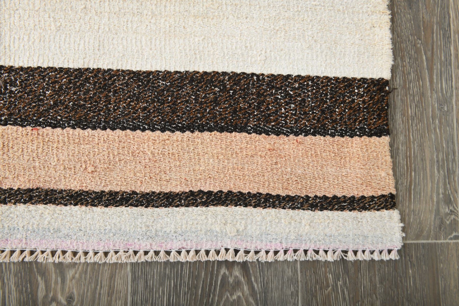 Rug 228x353 cm, beige, hemp, 1970s - 216719