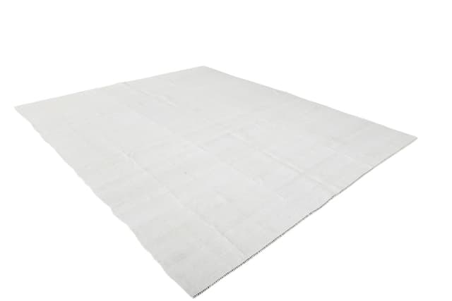 Kilim 278x240 cm, beżowy, konopie, lata 70. - WYMIARY