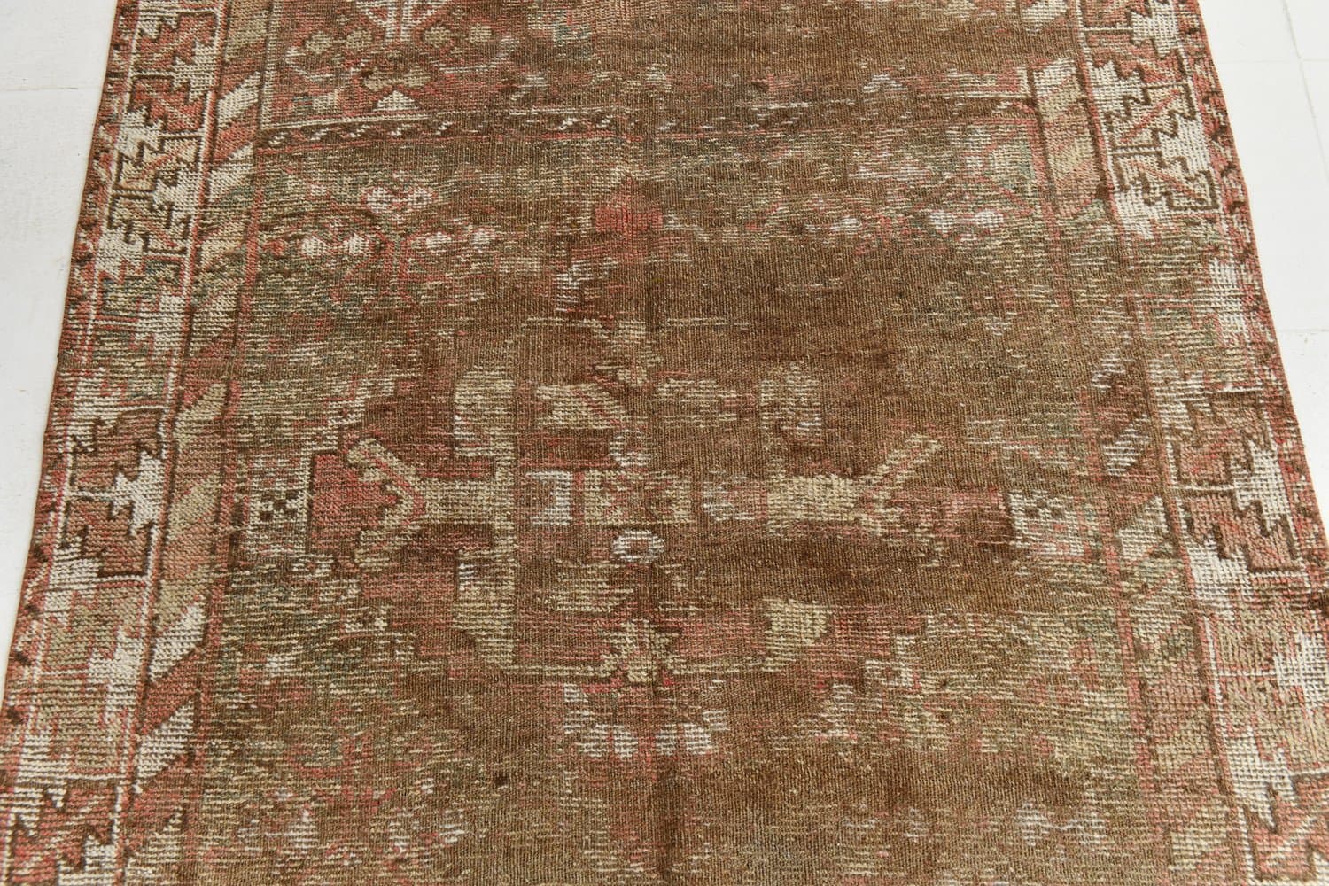 Rug 152x298 cm, brown, wool, 1960s - 215958