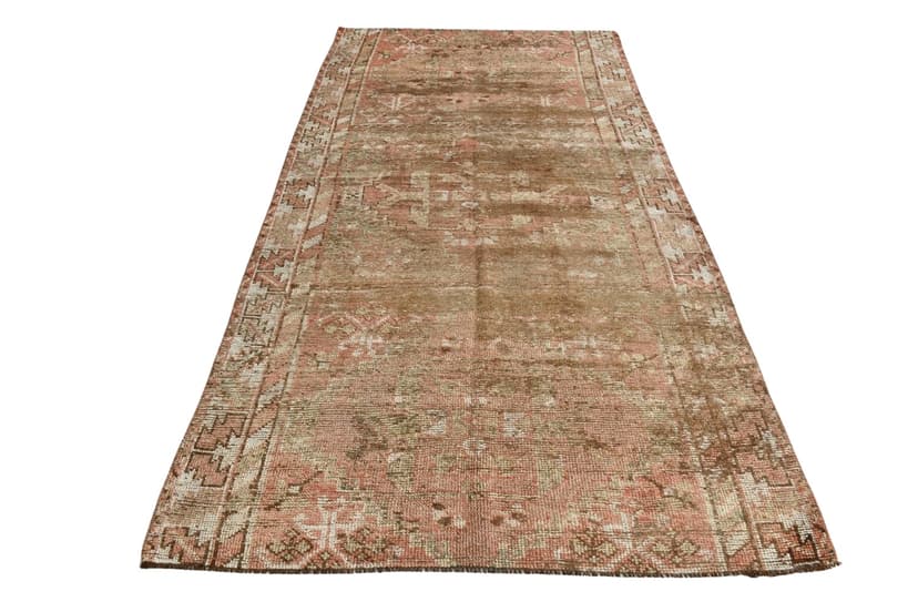 Rug 152x298 cm, brown, wool, 1960s