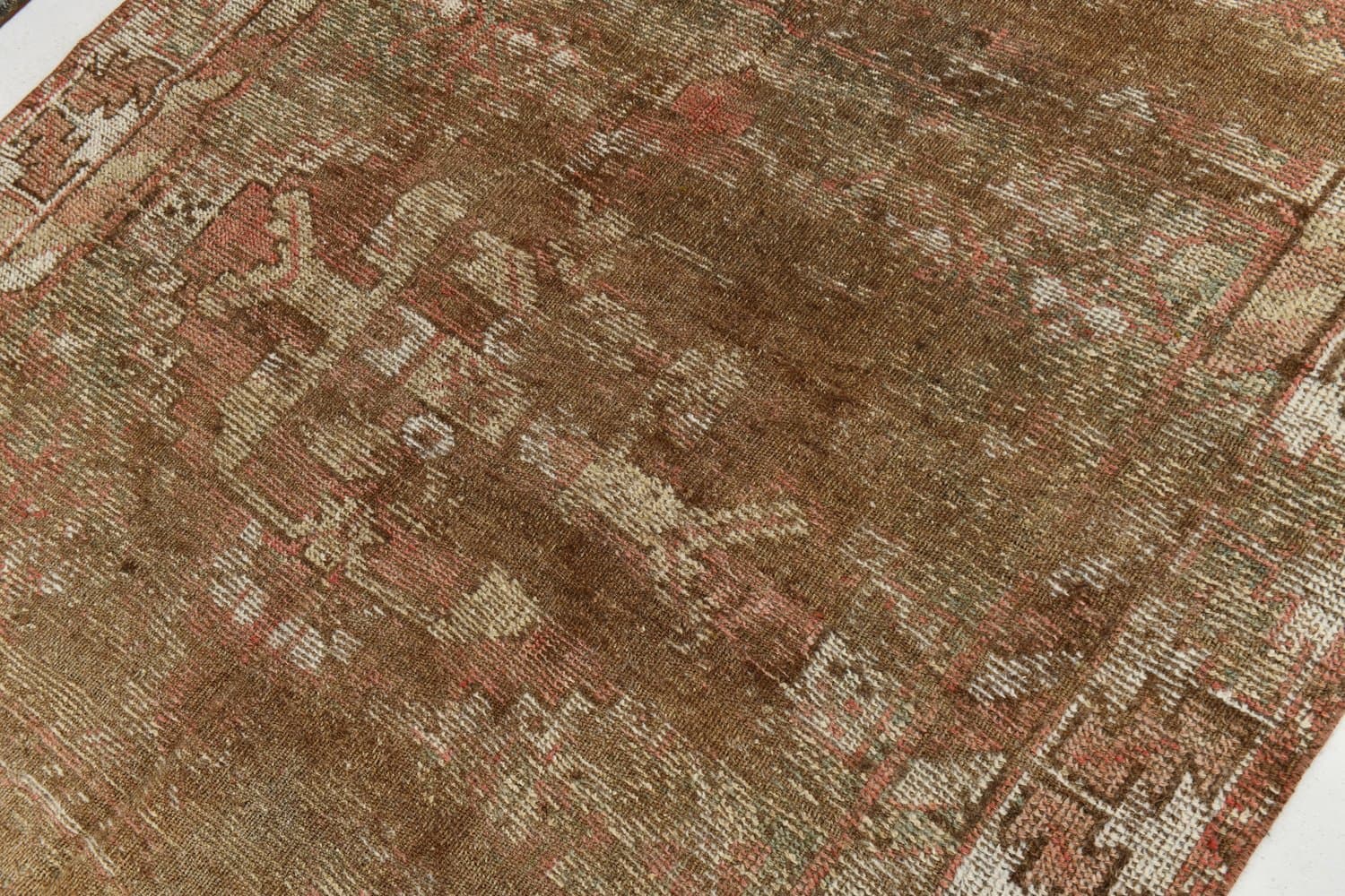 Rug 152x298 cm, brown, wool, 1960s - 215957