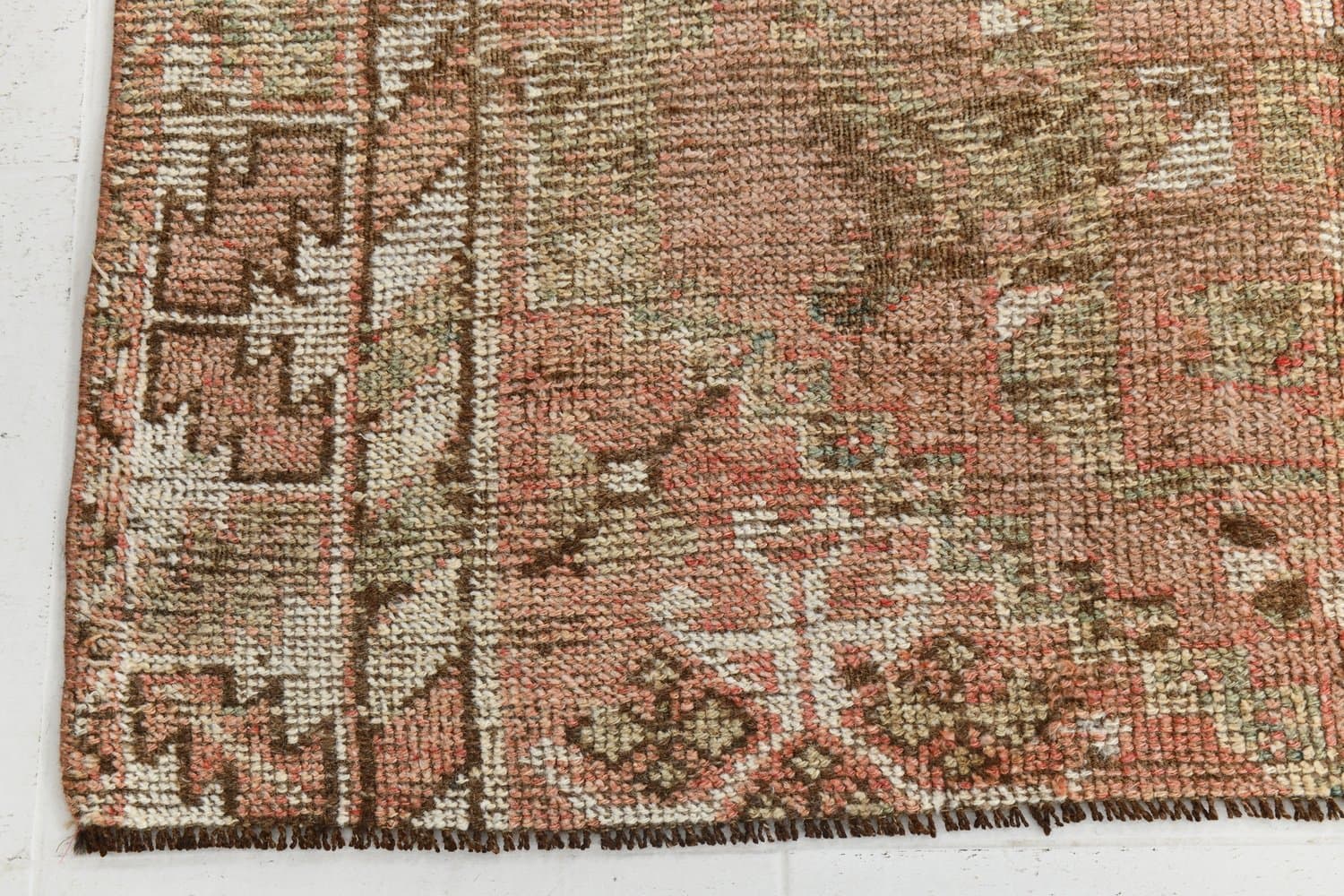 Rug 152x298 cm, brown, wool, 1960s - 215961
