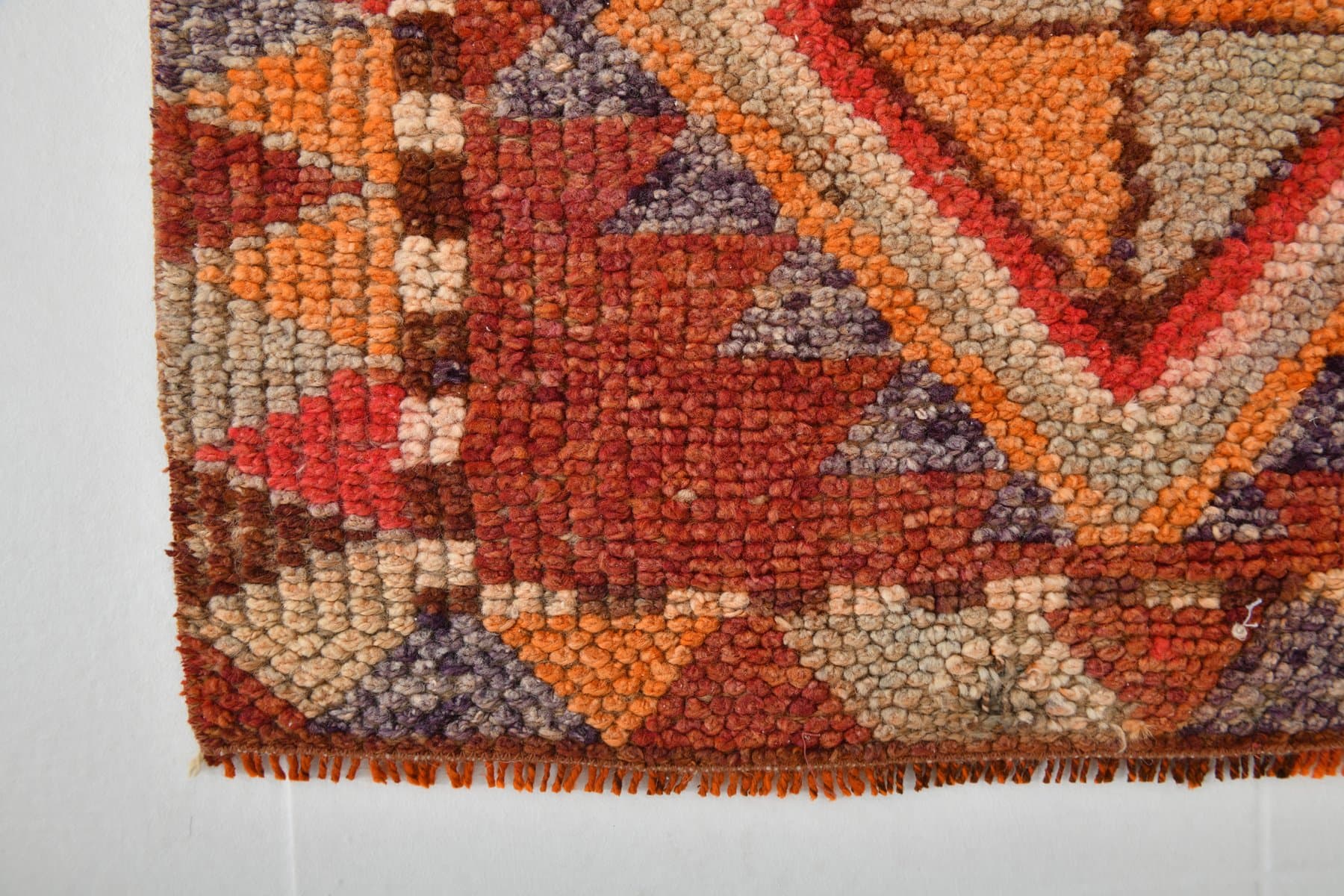 Runner 379x78 cm, red, wool, 1970s - 215935