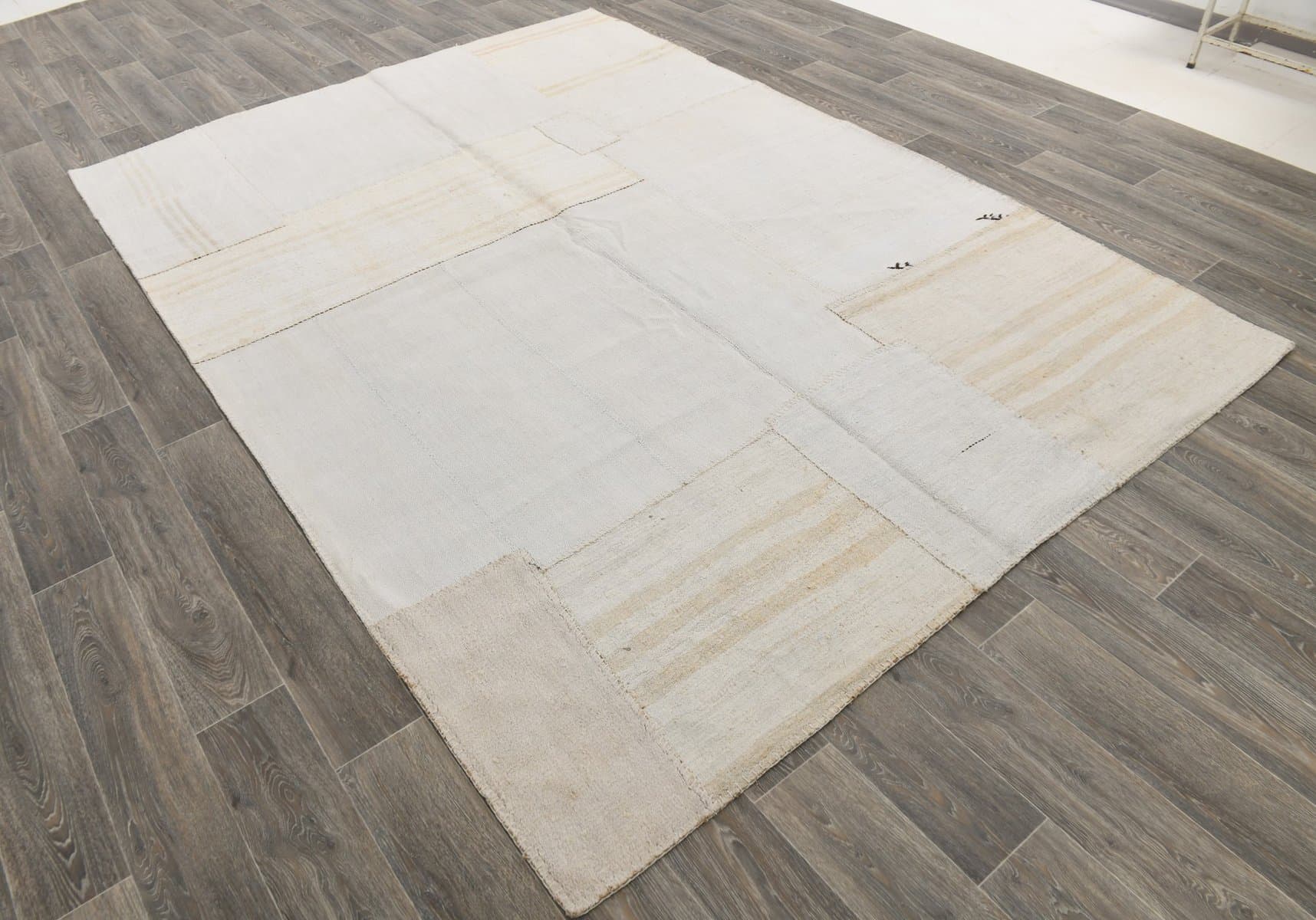 Kilim 222x307 cm, beige, hemp, 1970s - 215872