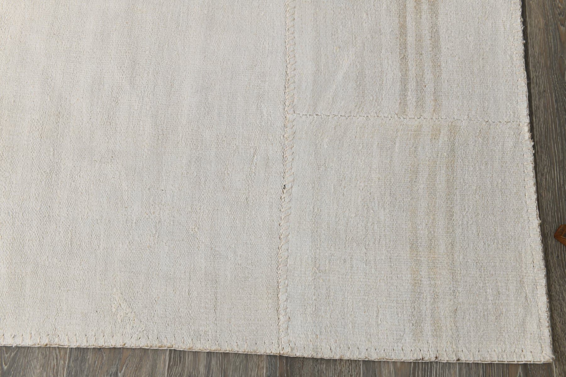 Kilim 222x307 cm, beige, hemp, 1970s - 215879