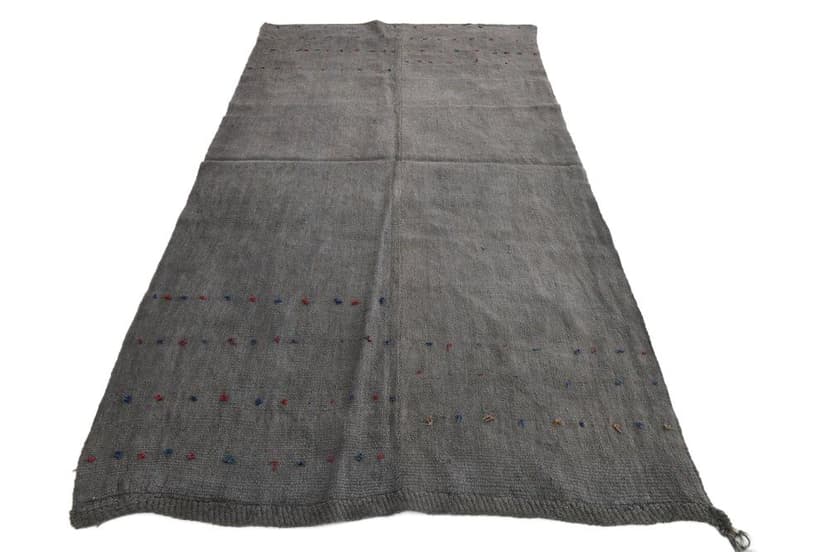 Rug 158x287 cm, grey, hemp, 1970s