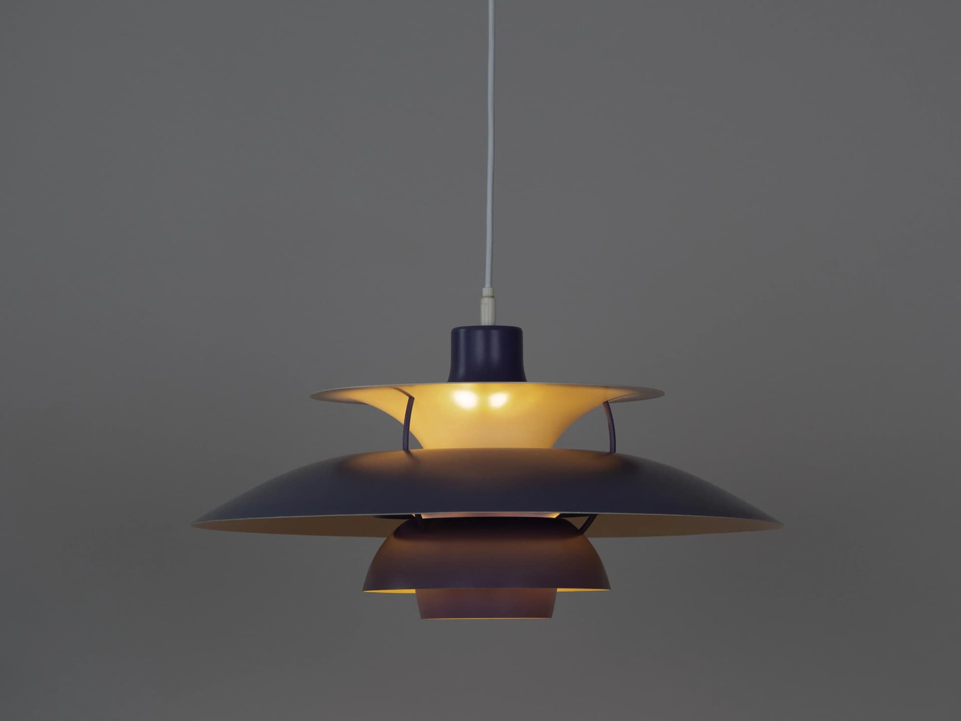 Indygo lampa wisząca PH 5, proj. P. Henningsen dla Louis Poulsen, Dania, lata 50. - 15854