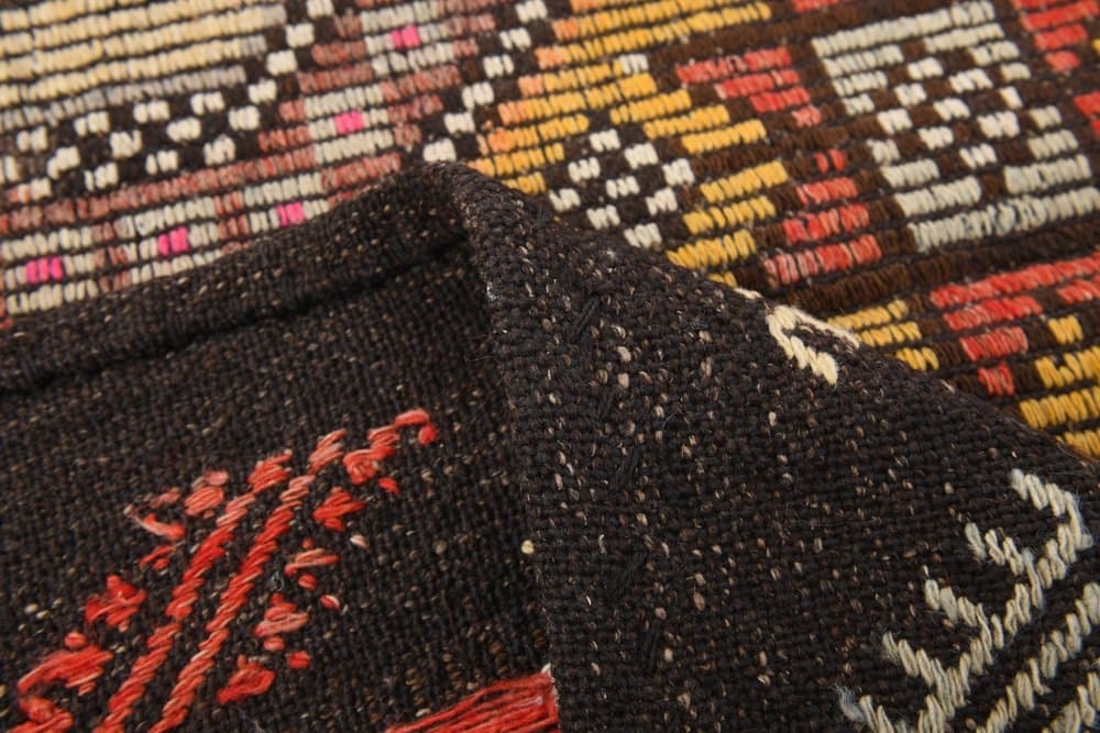 Kilim 166x278 cm, brown, wool, 1970s - 215846