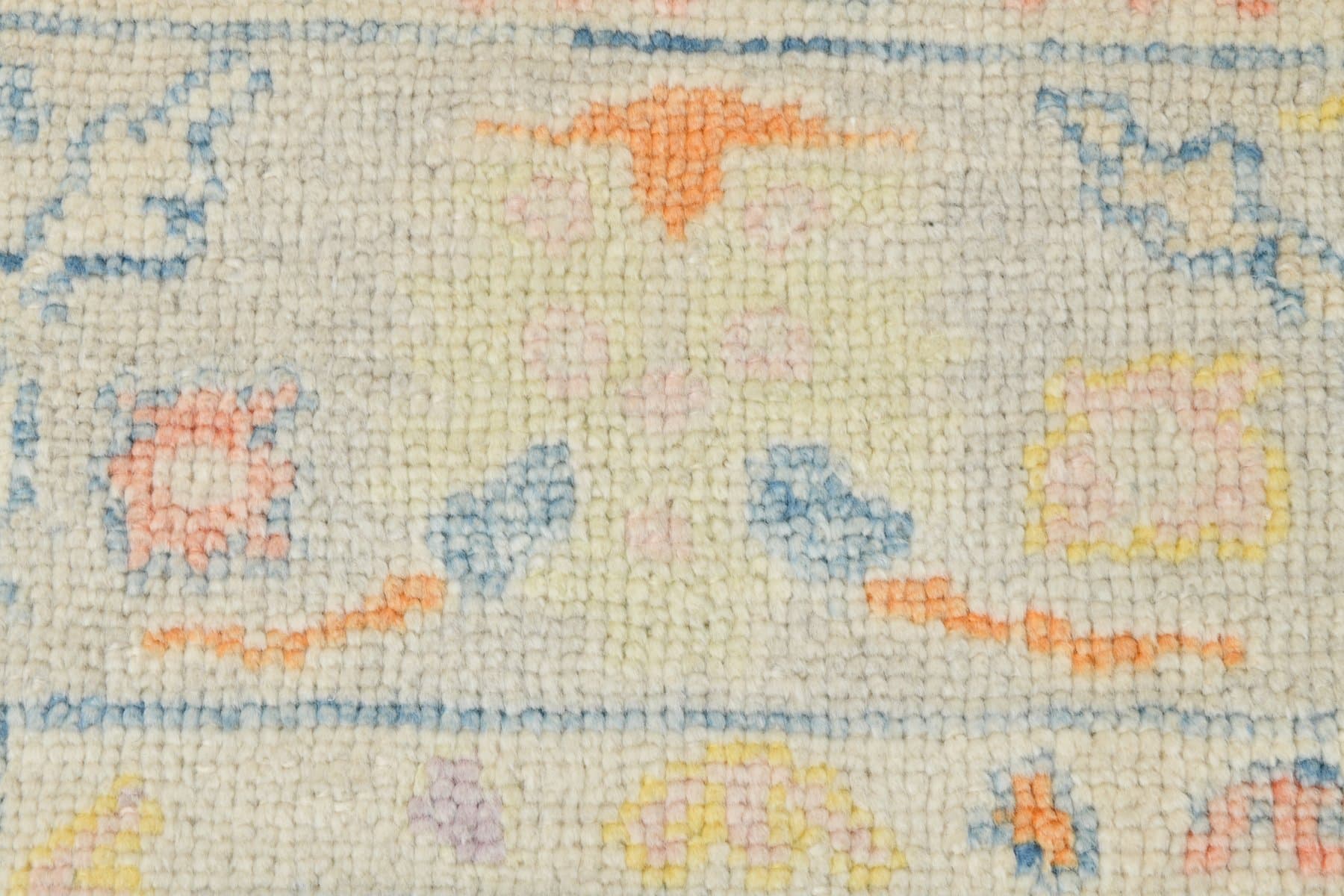 Rug 179x246 cm, Blue, Cream, Wool, 1970s - 215786