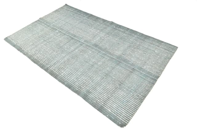 Kilim 221x135 cm, turkusowy, wełna, lata 70. - WYMIARY