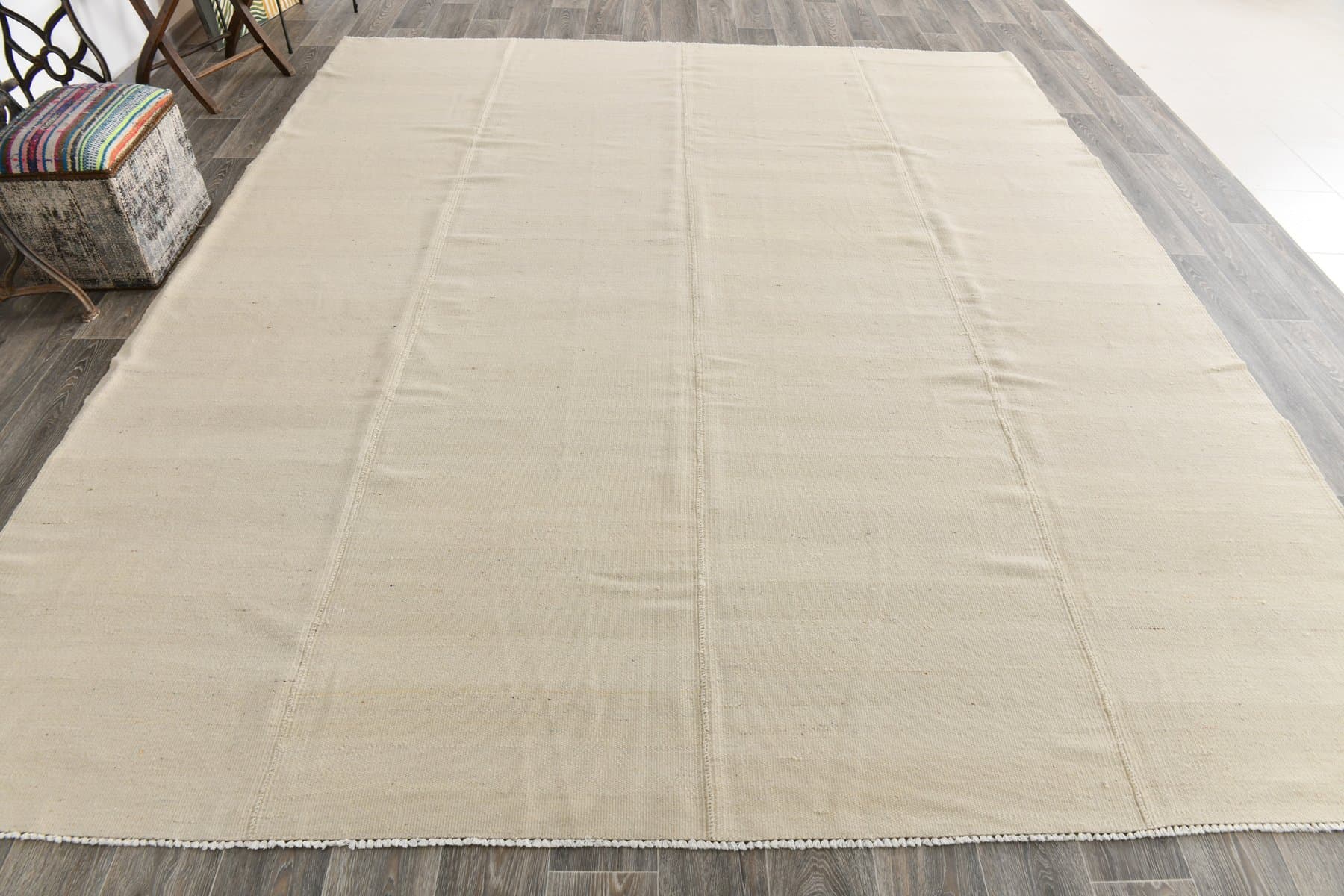 Kilim 334x285 cm, beige, wool, Turkey, 1970s - 216701