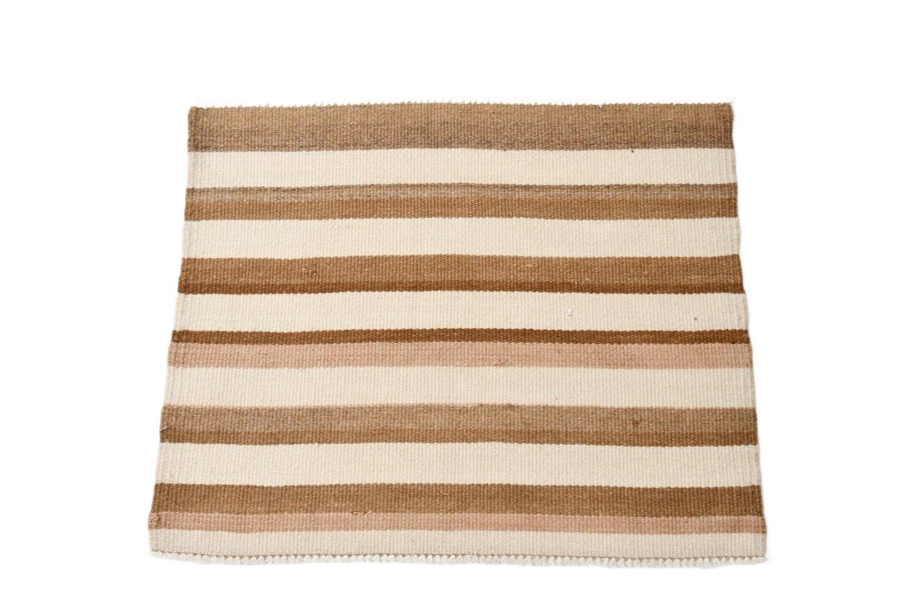 Kilim 60x73 cm, beżowy, wełna, lata 70.