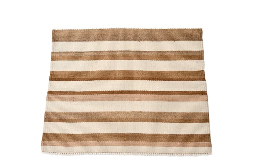 Kilim 60x73 cm, beżowy, wełna, lata 70.