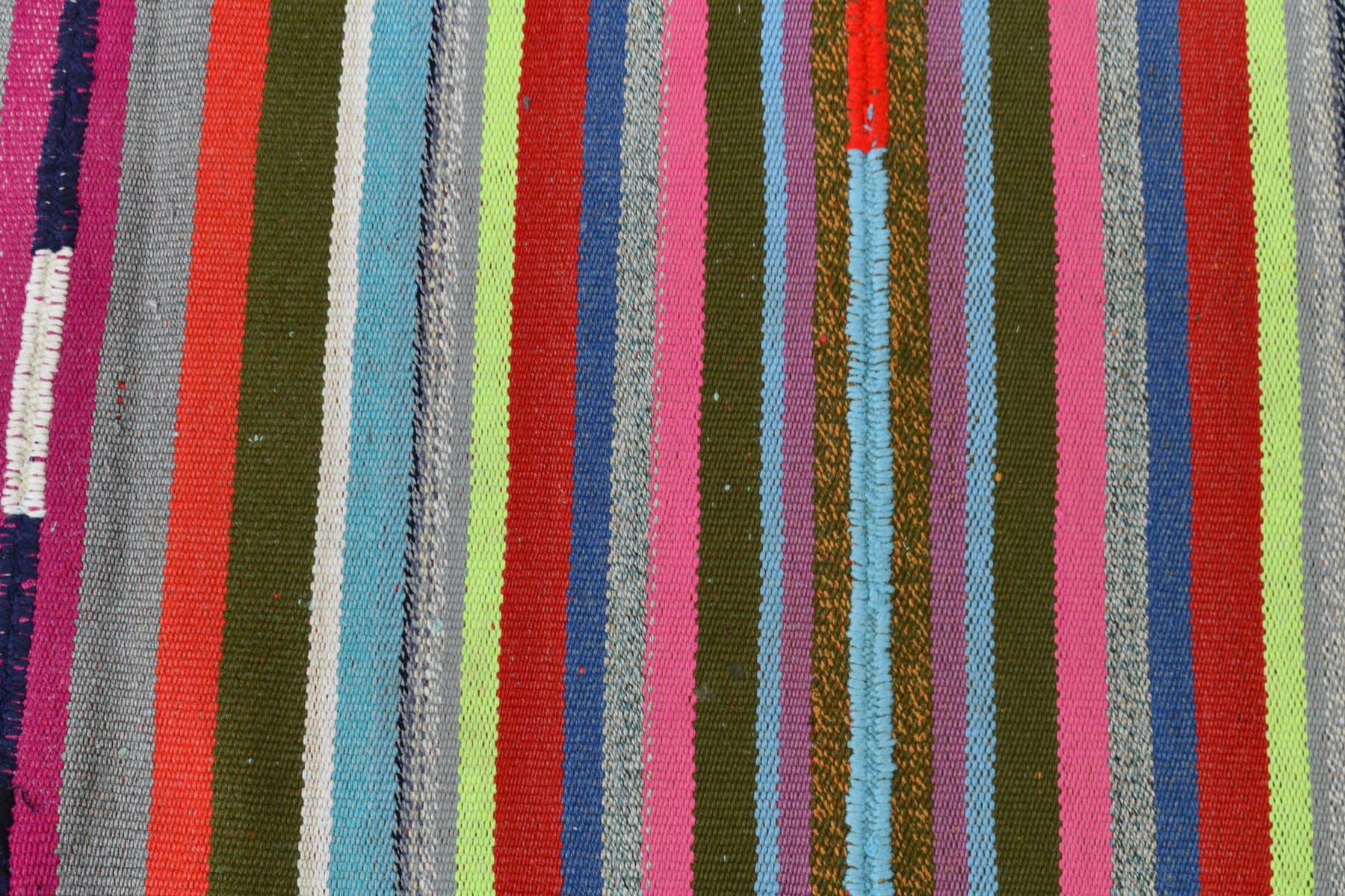 Kilim 150x187 cm, Red, Green, Wool, 1970s - 216662