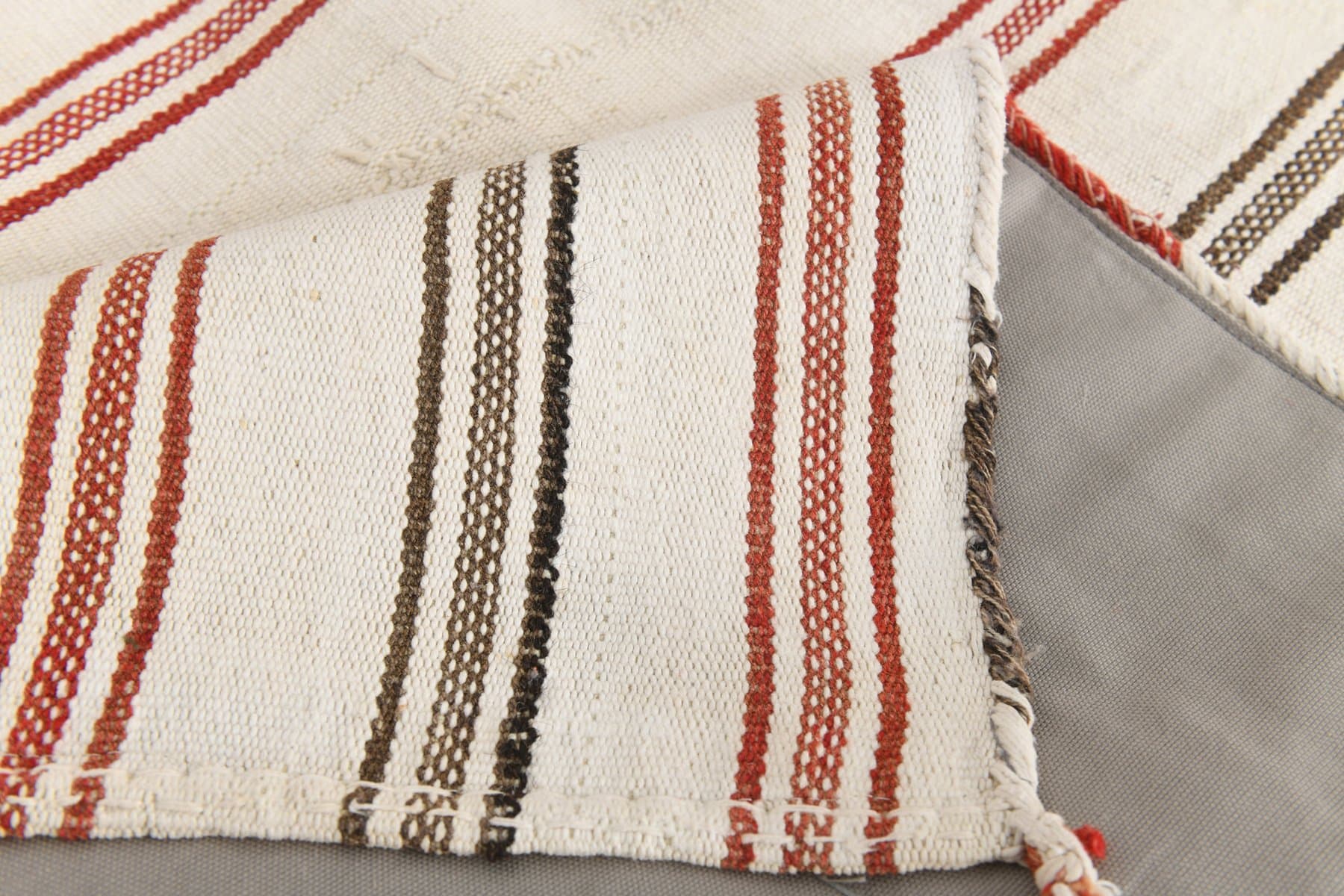 Kilim 161x263 cm, beżowy, konopie, lata 70. - 216620