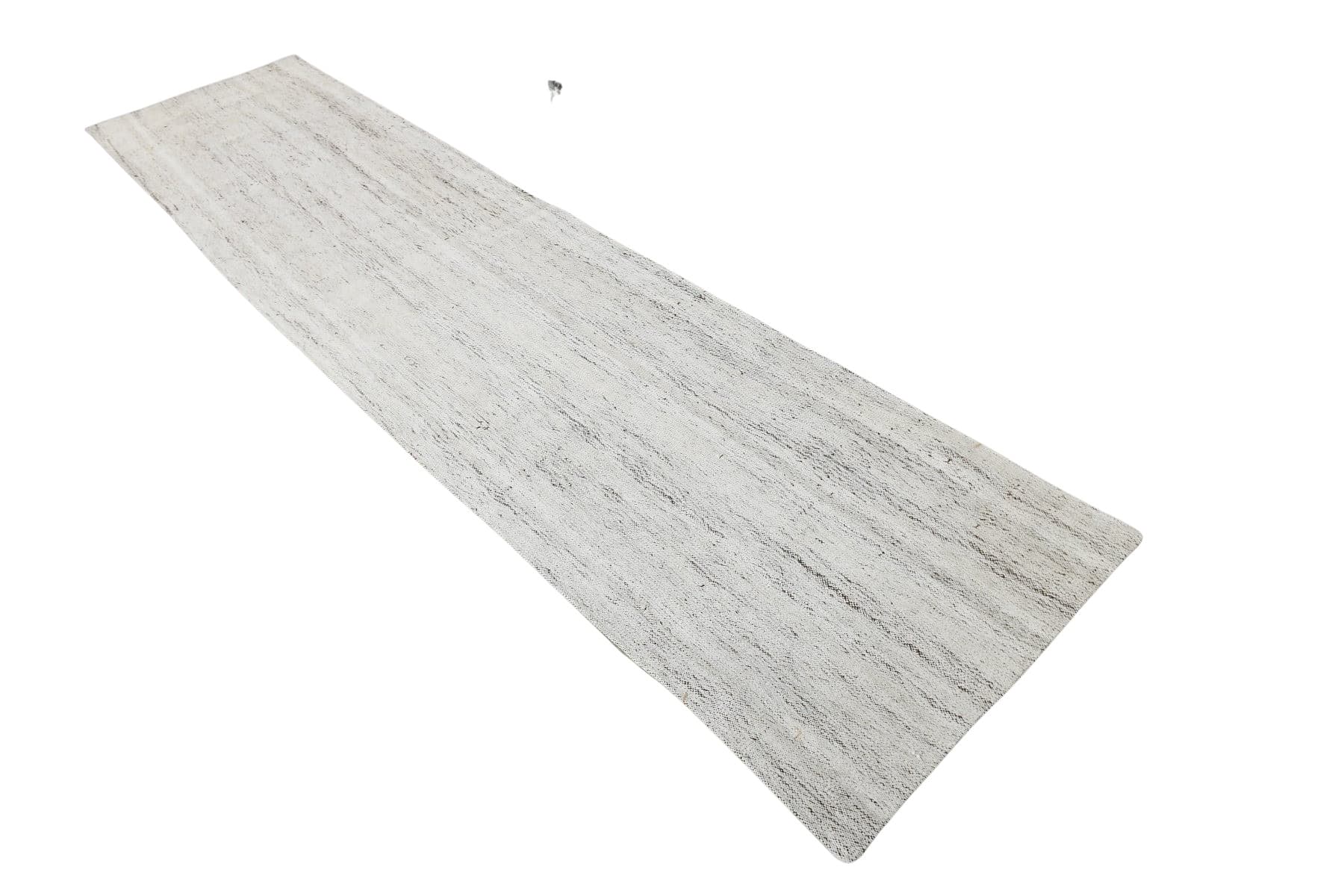 Chodnik 295x70 cm, szary, wełna, lata 80.