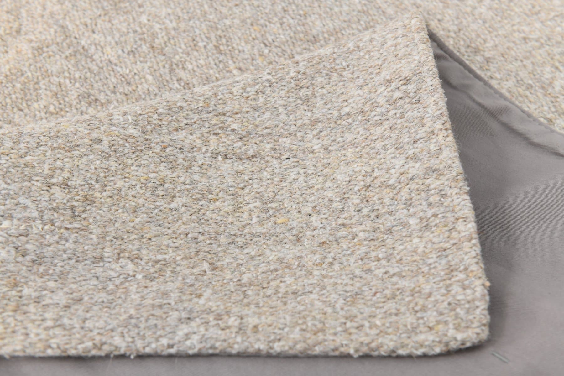 Kilim 252x187 cm, beżowy, wełna, lata 70. - 216528