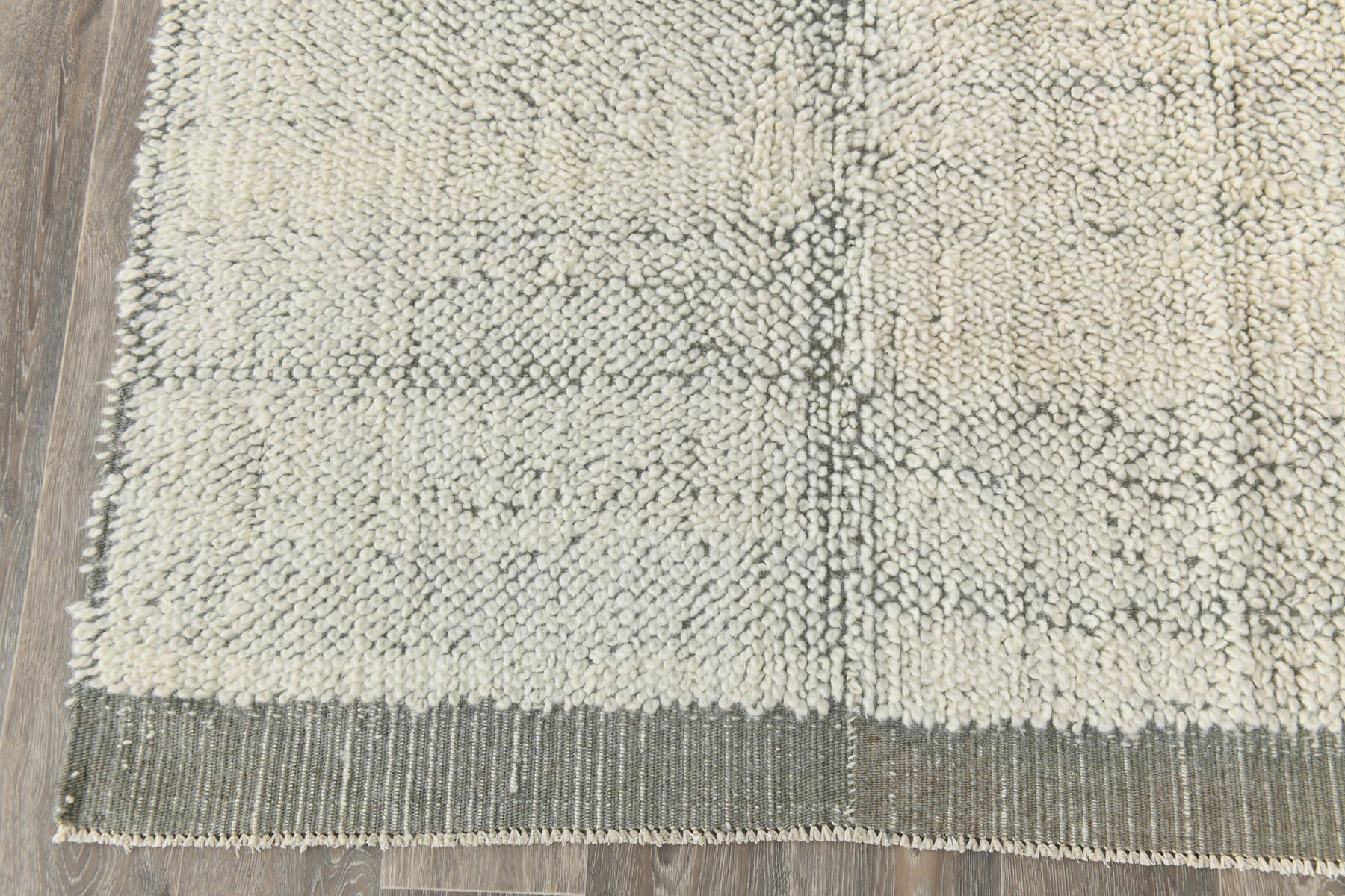 Kilim 198x307 cm, white, wool, 1970s - 216502