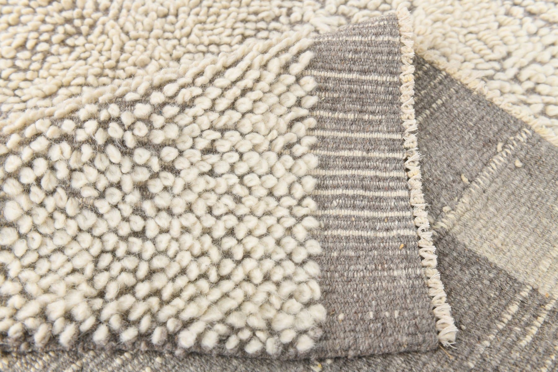 Kilim 307x255 cm, beige, wool, 1970s - 216481