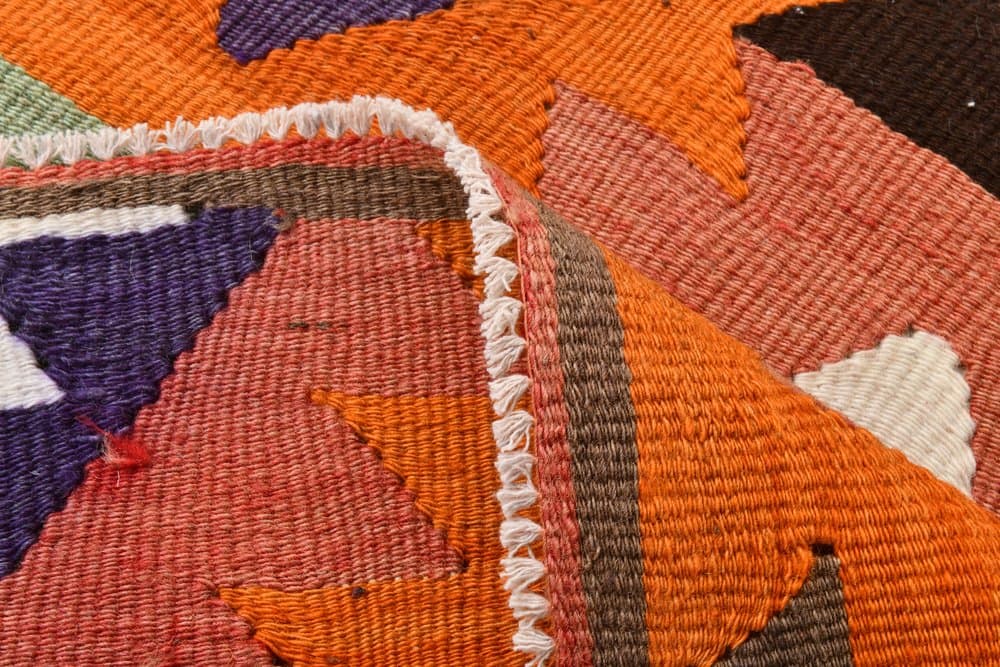 Kilim 132x84 cm, Red, Green, Wool, 1970s - 216410