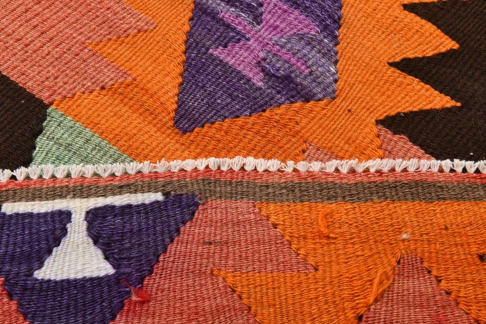 Kilim 132x84 cm, Red, Green, Wool, 1970s - 216409