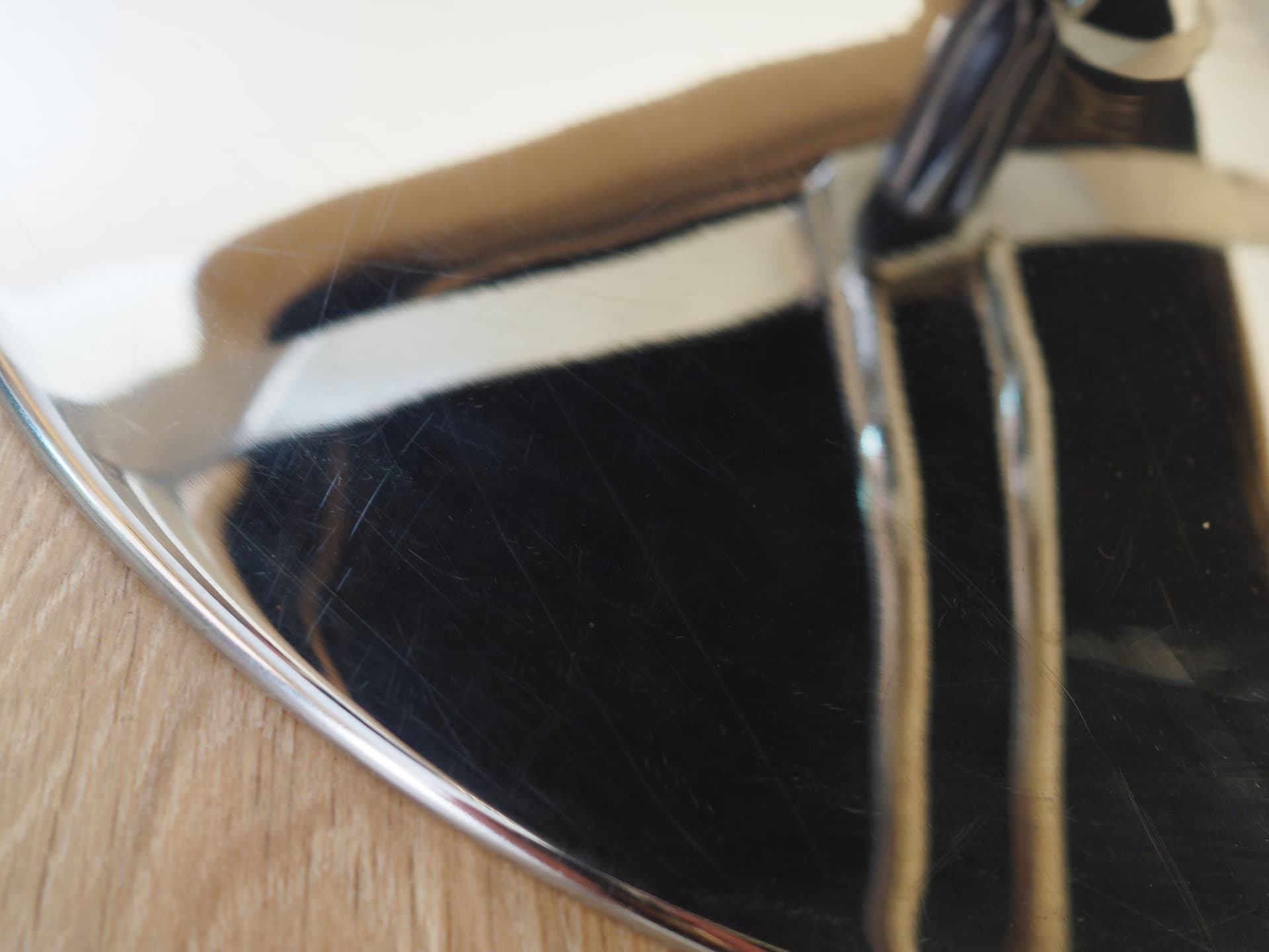 Lounge chair, beige leather, chromed metal, Denmark, 1970s. - 78302