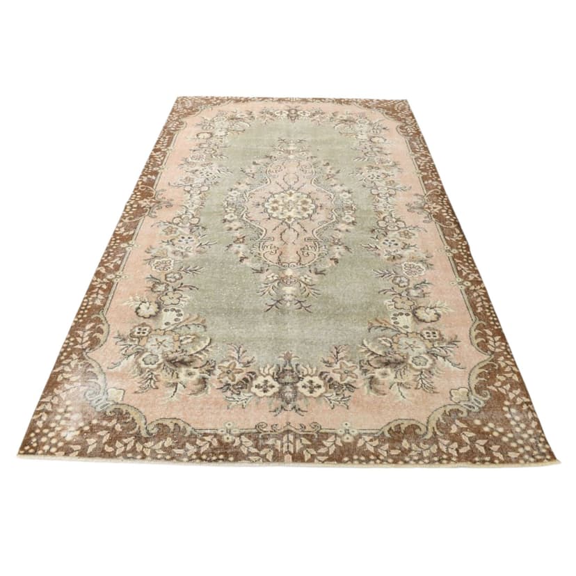 Rug 175x278 cm, olive, wool, 1970s