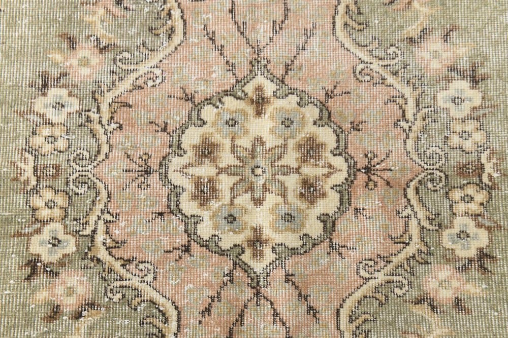 Dywan 175x278 cm, oliwkowy, wełna, lata 70. - 216374