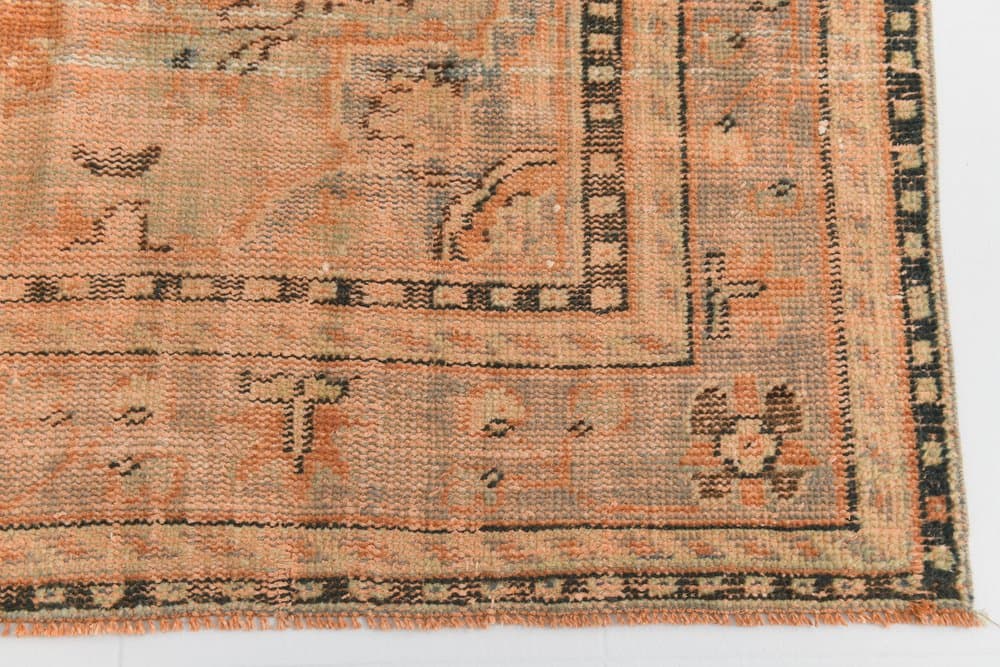 Dywan 194x292 cm, pomarańczowy, wełna, lata 70. - 216357