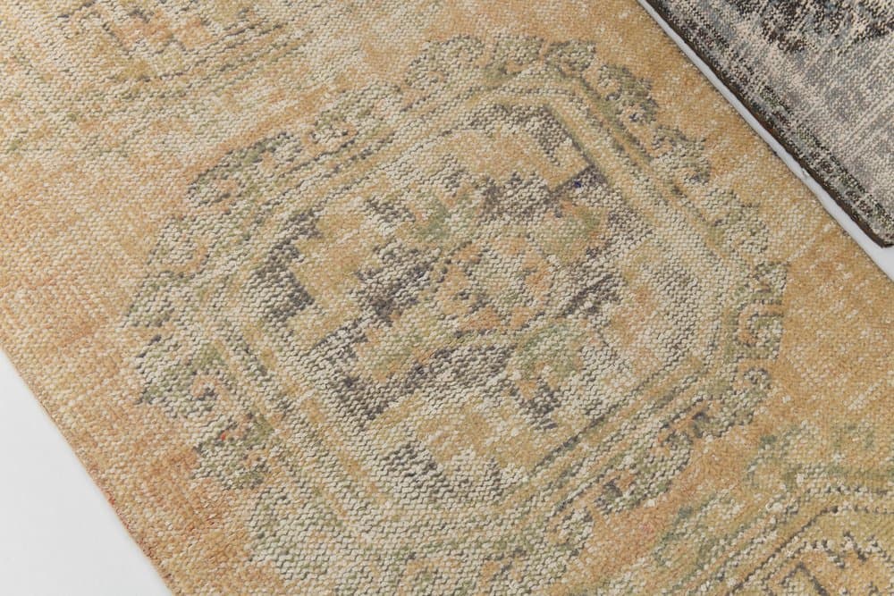 Runner 327x85 cm, orange, wool, 1970s - 216316