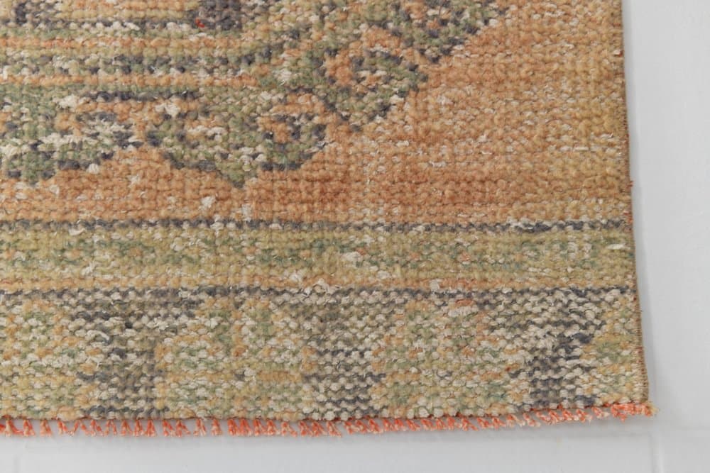Runner 327x85 cm, orange, wool, 1970s - 216321