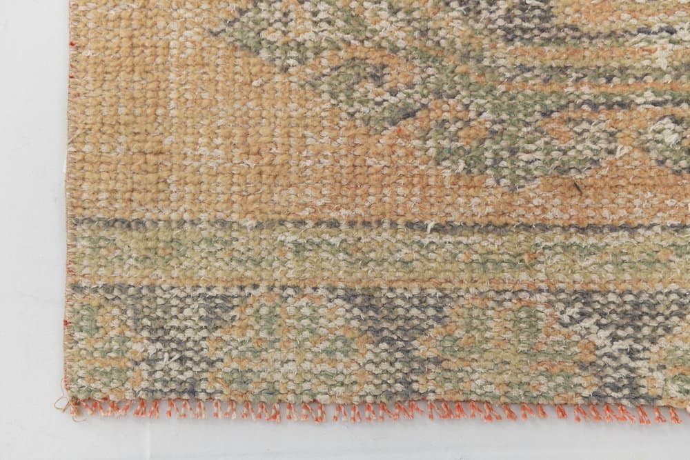 Runner 327x85 cm, orange, wool, 1970s - 216320