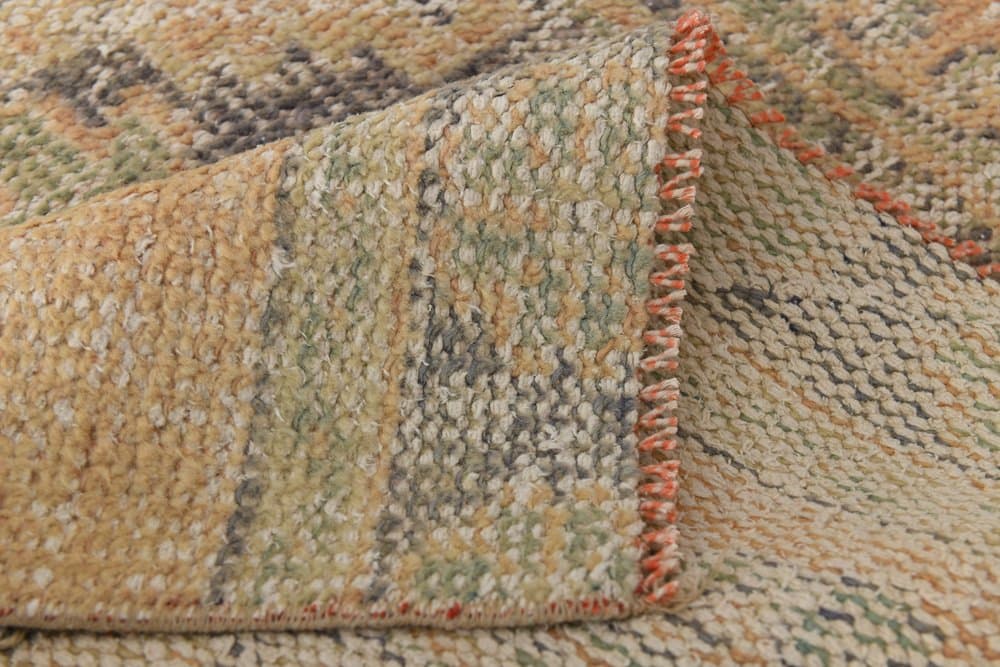 Runner 327x85 cm, orange, wool, 1970s - 216313