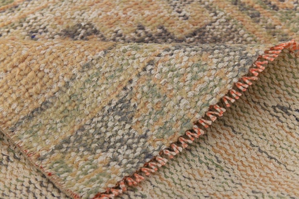 Runner 327x85 cm, orange, wool, 1970s - 216322