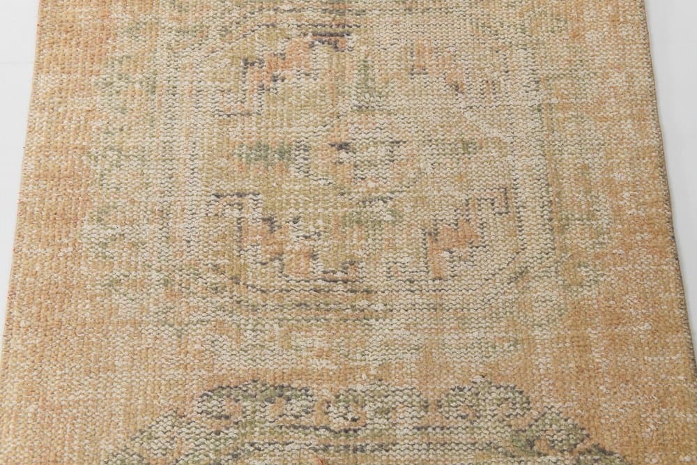 Runner 327x85 cm, orange, wool, 1970s - 216317