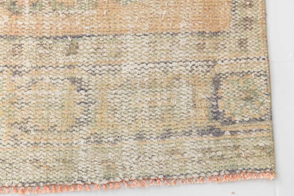 Runner 88x354 cm, beige, wool, 1960s - 216296