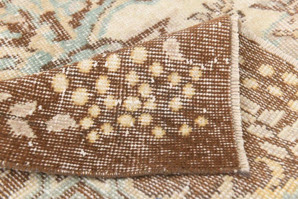 Rug 190x305 cm, beige, brown, wool, 1970s - 216263