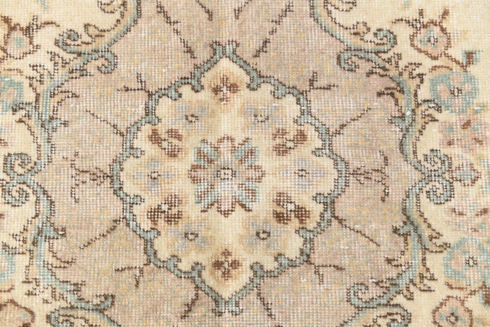 Rug 190x305 cm, beige, brown, wool, 1970s - 216269