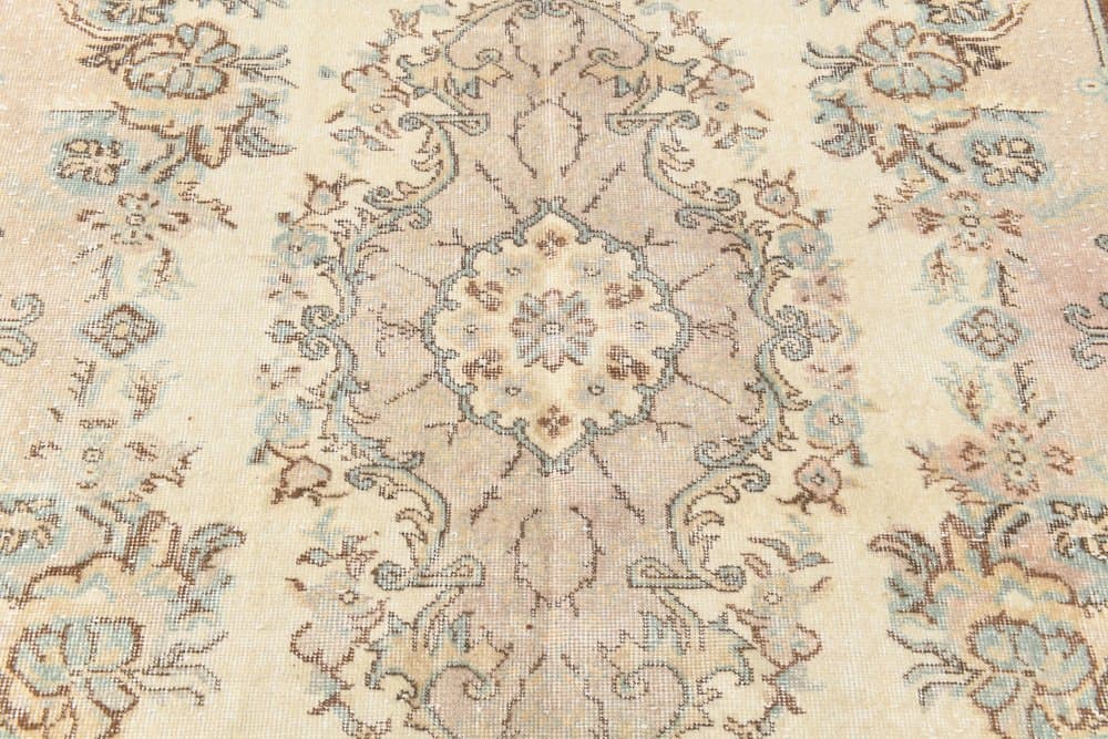 Rug 190x305 cm, beige, brown, wool, 1970s - 216267