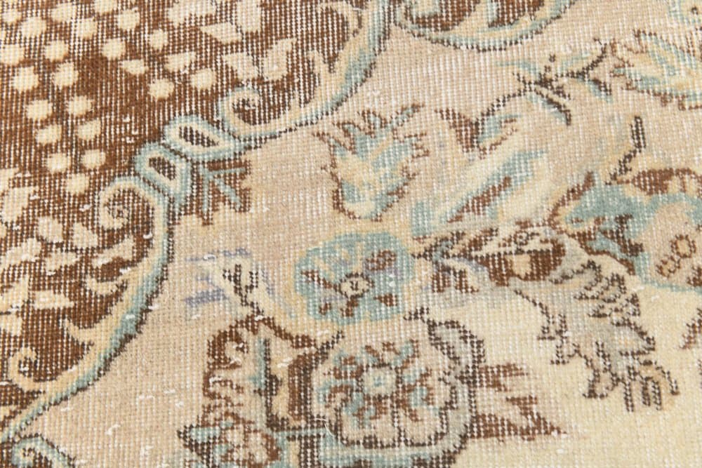 Rug 190x305 cm, beige, brown, wool, 1970s - 216270