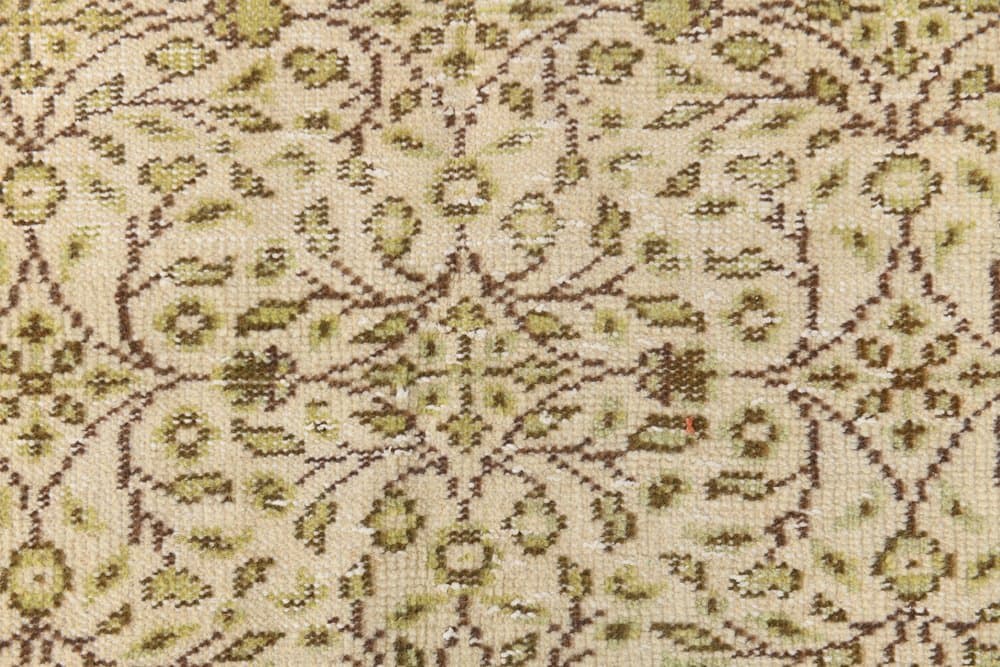 Dywan 177x318 cm, oliwkowy, wełna, lata 70. - 216231