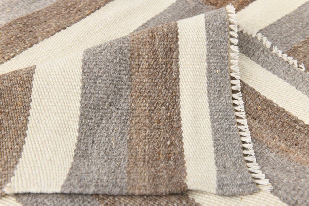 Kilim Rug 228x310 cm, beige, brown, wool, Turkey, 1970s. - 216212